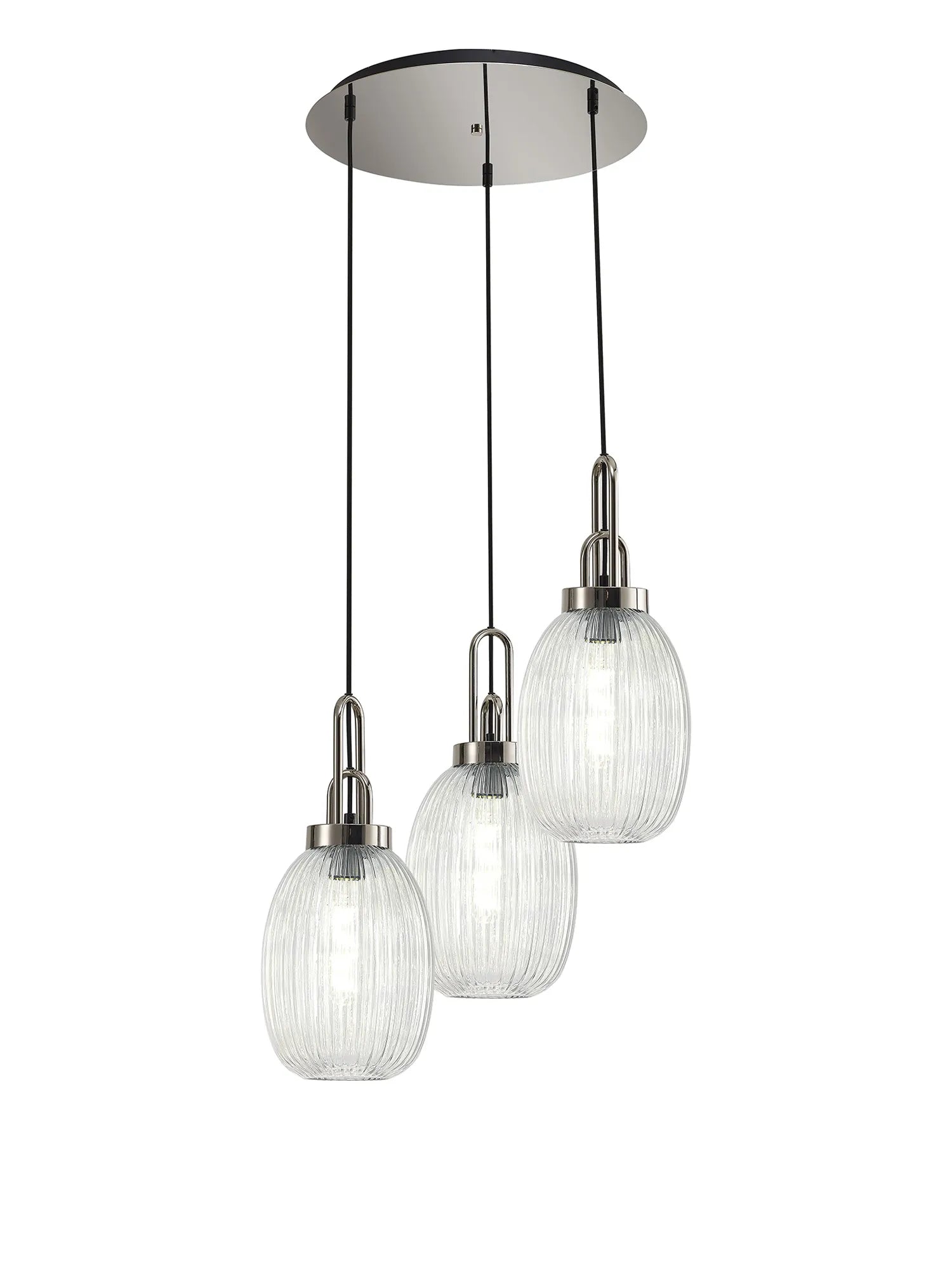Stylish Cadiz 3-Light Cluster Pendant - Modern Ceiling Lighting Fixture for Dining Room, Kitchen Island & Living Room Decor