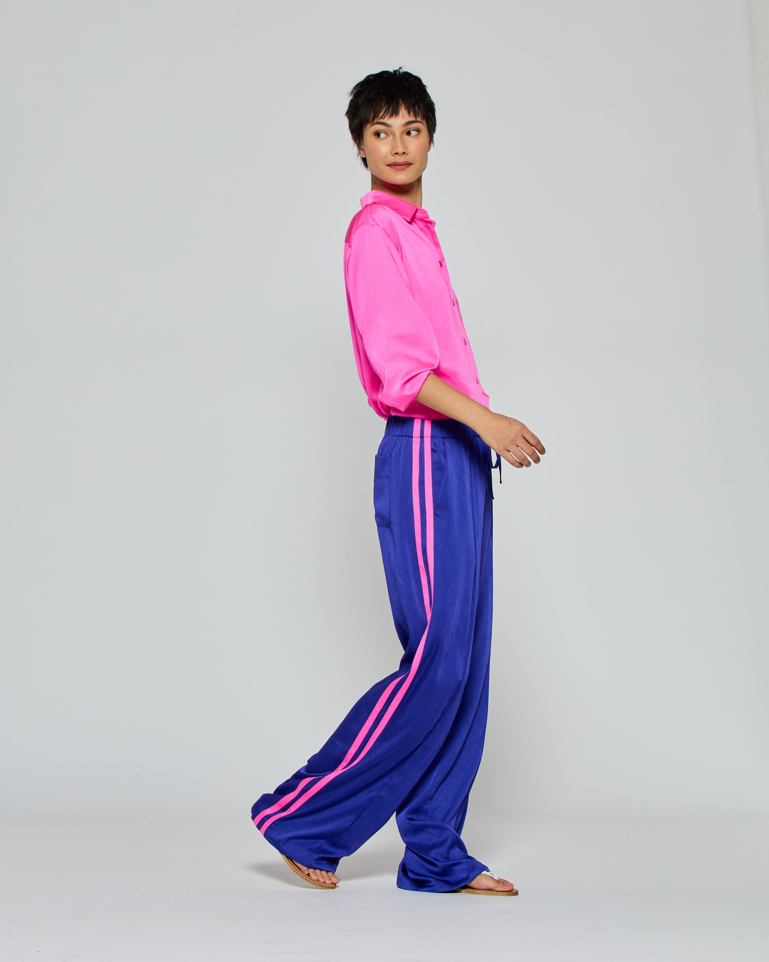 Serena Jogger '25 - Women's Athletic Joggers in Violet Blue | Comfortable Running Pants for Yoga, Gym & Lounge Wear