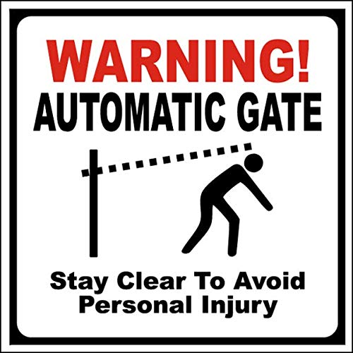 Safety & Warning Vinyl Stickers Bundle - 3 Pack Warehouse Signs (3.5