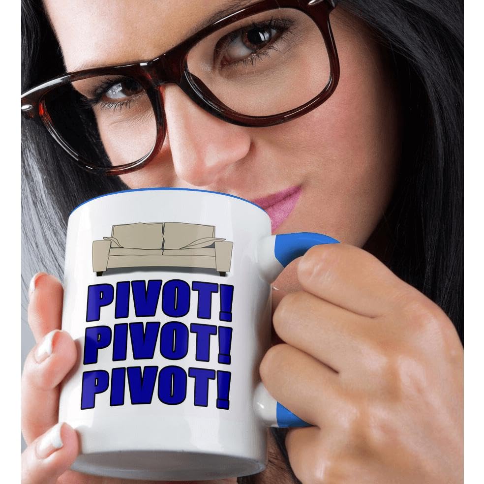 3D Rose Pivot Ceramic Coffee Mug - Blue and White Design - Perfect for Home, Office & Gifts
