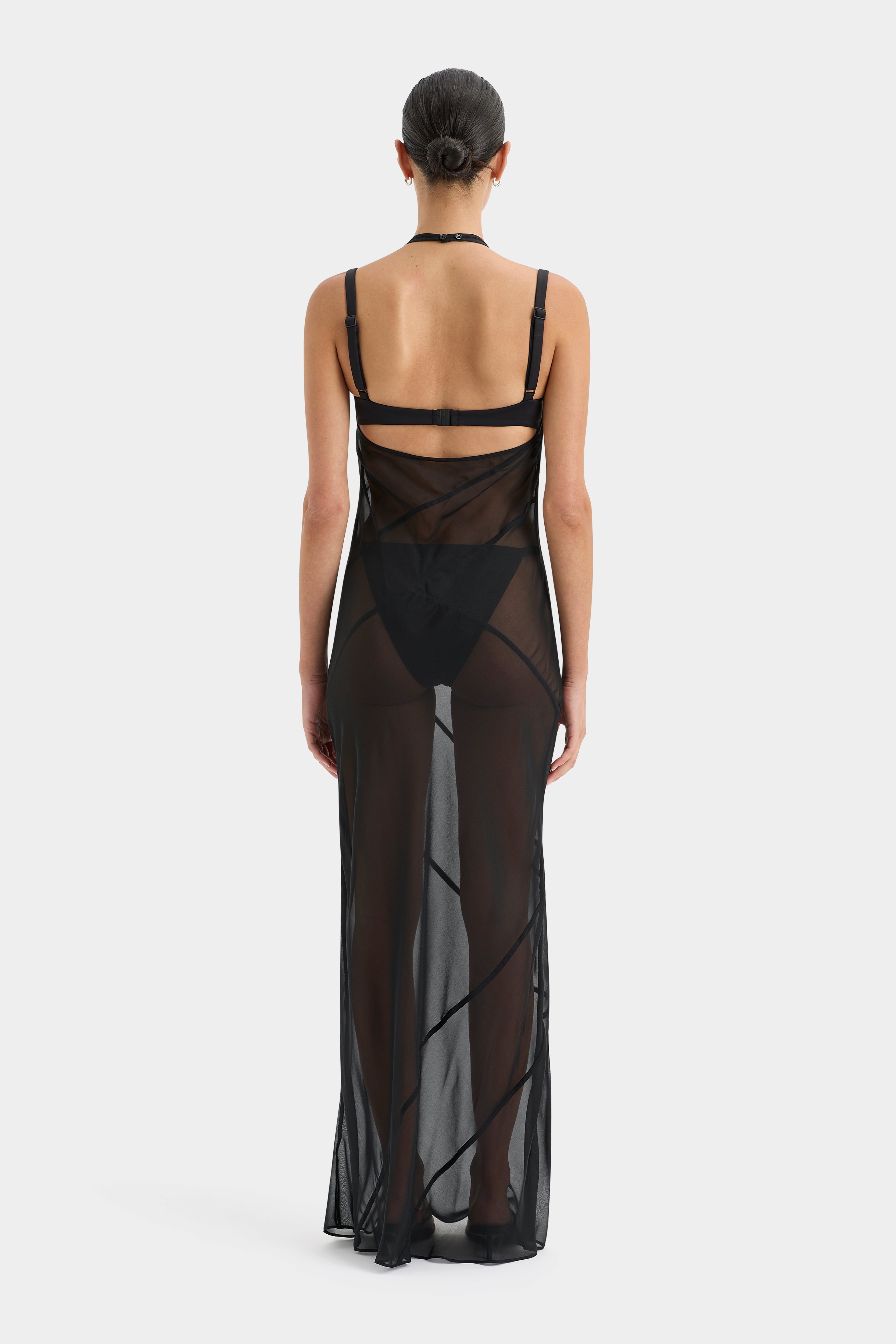 Sexy Strobe Halter Dress for Women - Clubwear Party Dress with Rhinestone Straps & High Slit - Perfect for Night Out, Bachelorette Party, and Date Night