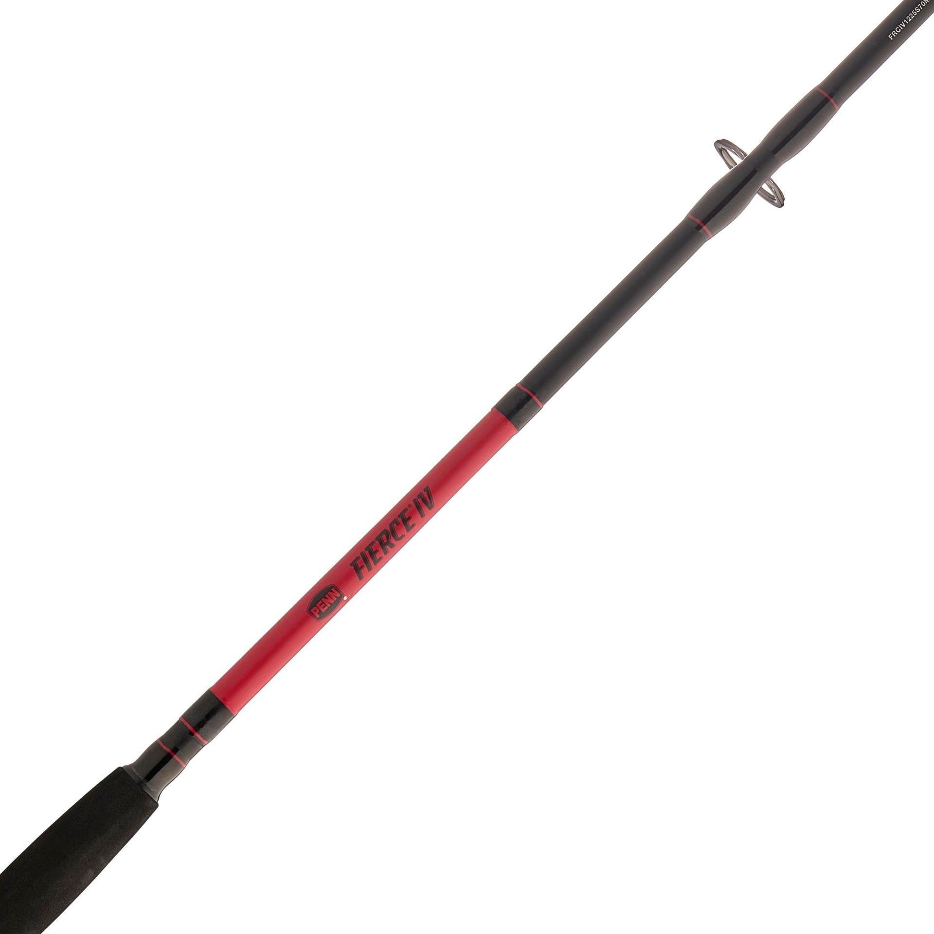 Fierce® IV Spinning Rod and Reel Combo - Premium Fishing Gear for Saltwater and Freshwater Anglers - Perfect for Bass, Trout, and Walleye Fishing