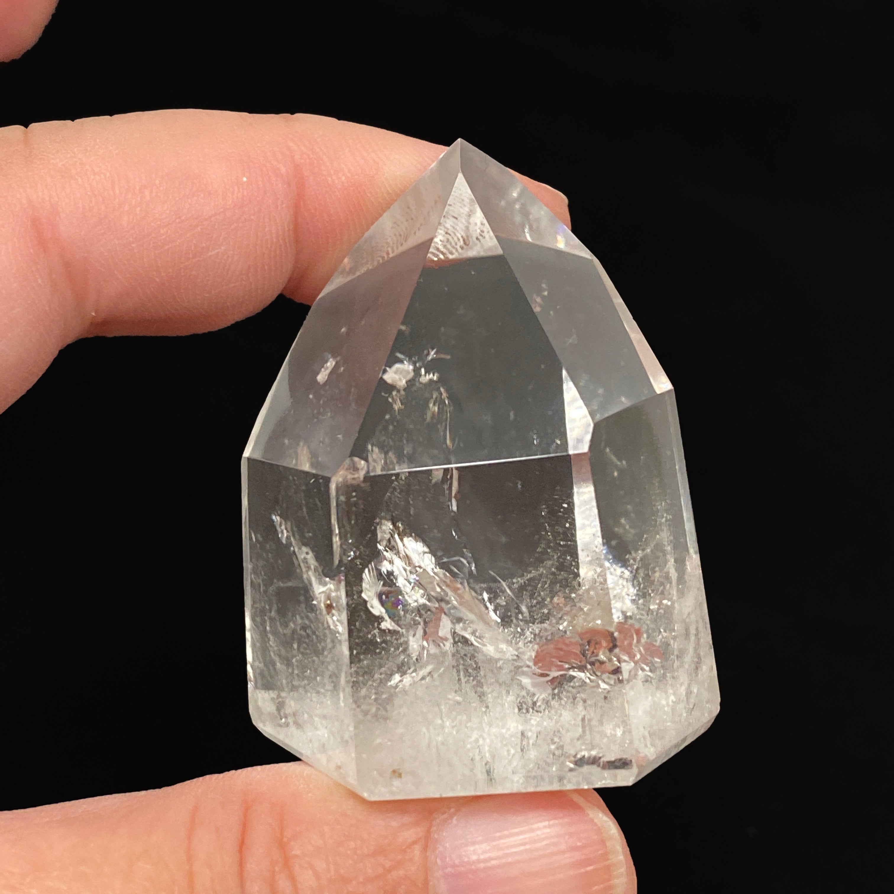 Lemurian Seed Crystal Polished Point - 74g 47x38mm Natural Healing Stone for Meditation, Energy Work & Spiritual Growth - Perfect for Home Decor, Yoga Spaces & Crystal Collections