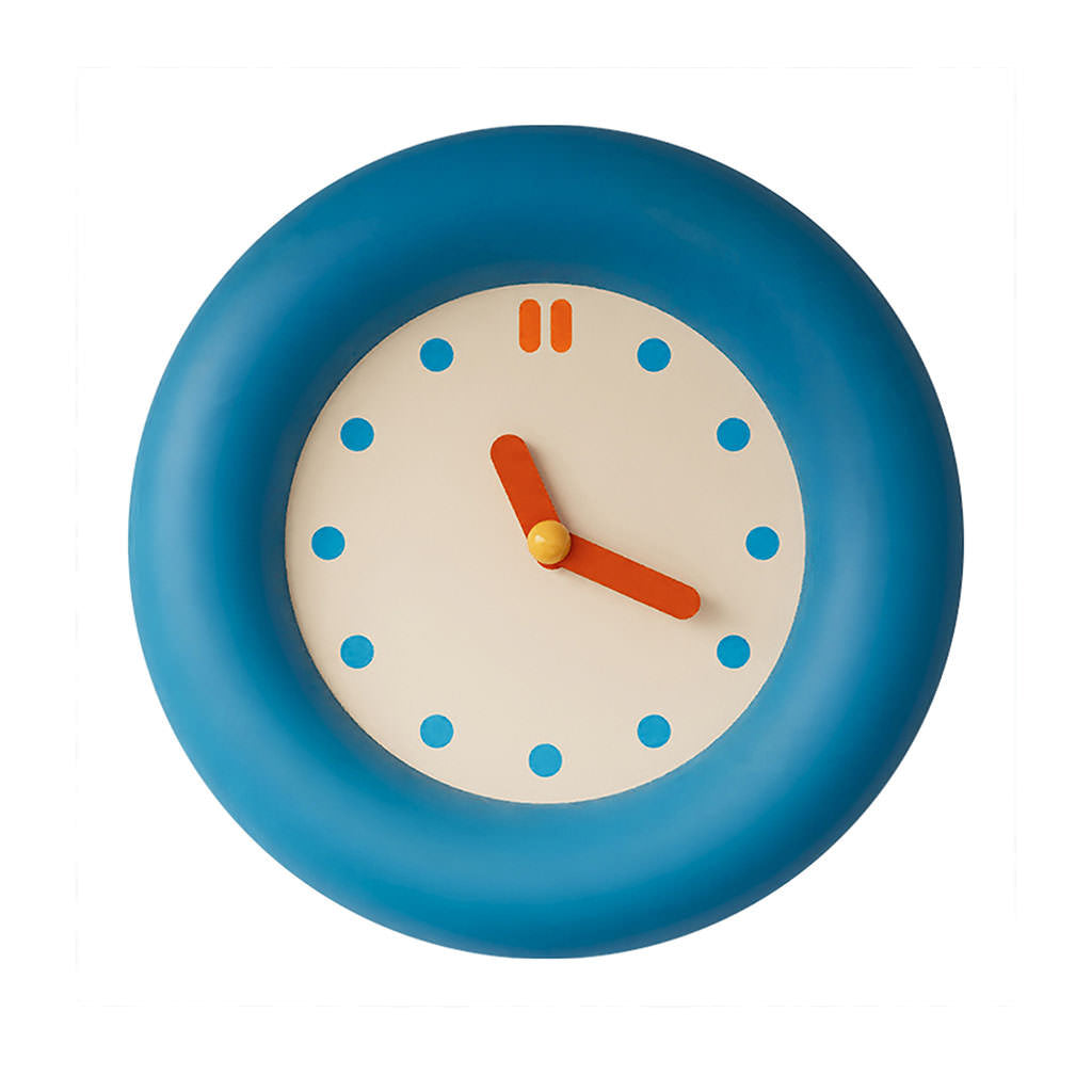 Modern Blue Round Wall Clock for Home & Office Decor - Stylish Analog Clock for Living Room, Bedroom, Kitchen | Silent Non-Ticking Battery Operated Clock