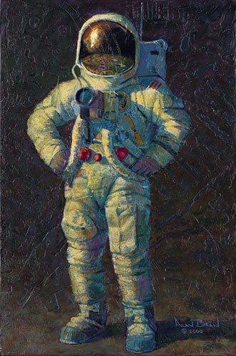 Alan Bean - Feelin' Fine Signed Open Edition Art Print on Paper - Perfect for Home Decor, Office Wall Art & Space Enthusiast Gifts