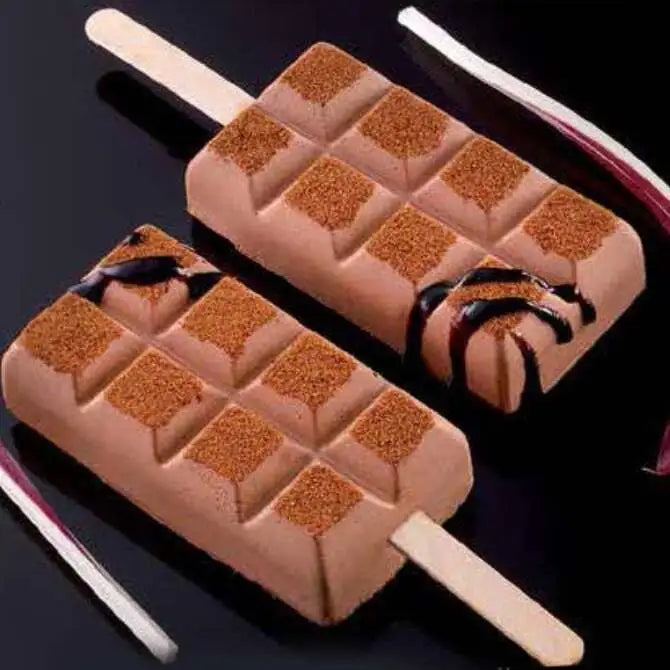 Choco Stick Ice Cream Pop Mold - 12 Reusable Silicone Forms for Homemade Frozen Treats | Perfect for Summer Parties, Kids Snacks & Dessert Making