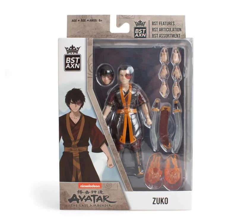 BST AXN Avatar: The Last Airbender Zuko Action Figure - Collectible Anime Character Model for Fans & Gift Giving | Display, Cosplay, and Themed Decor