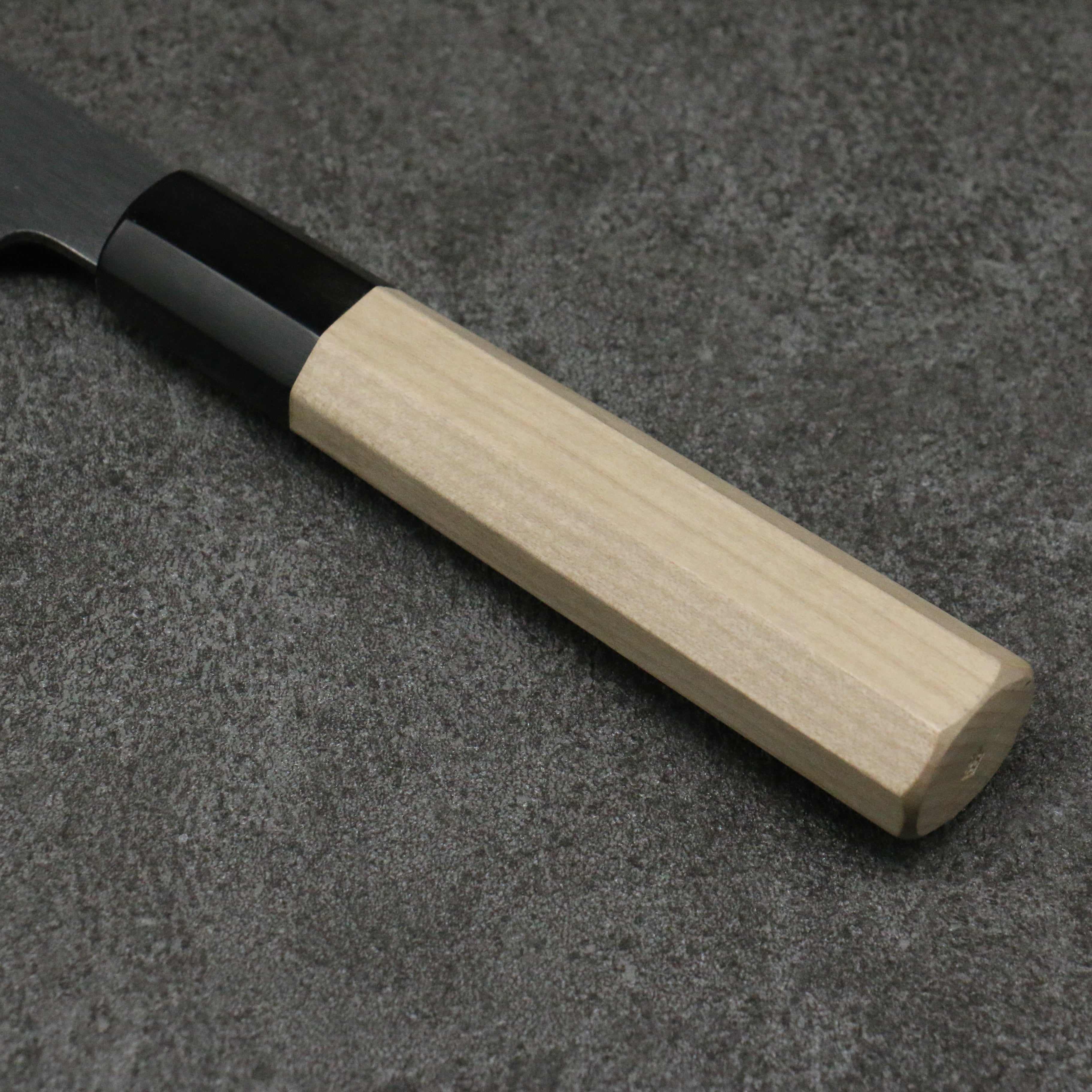 Minamoto Akitada White Steel No.2 Kasumitogi Santoku Knife 180mm with Magnolia Handle - Premium Japanese Kitchen Knife for Slicing, Dicing & Chopping Vegetables, Meat & Fish