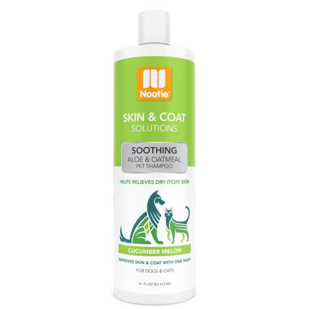 Skin & Coat Solution Cucumber Melon Shampoo for Dogs & Cats - Gentle Pet Shampoo for Itchy Skin & Shiny Fur | Perfect for Bath Time & Grooming