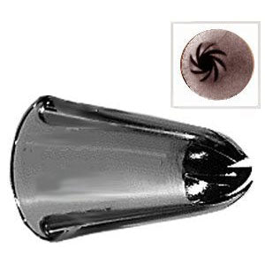 Ateco 887 Swirl Tube Decorating Tip - Professional Cake Piping Nozzle for Buttercream, Frosting & Icing - Perfect for Wedding Cakes, Cupcakes & Dessert Decorating