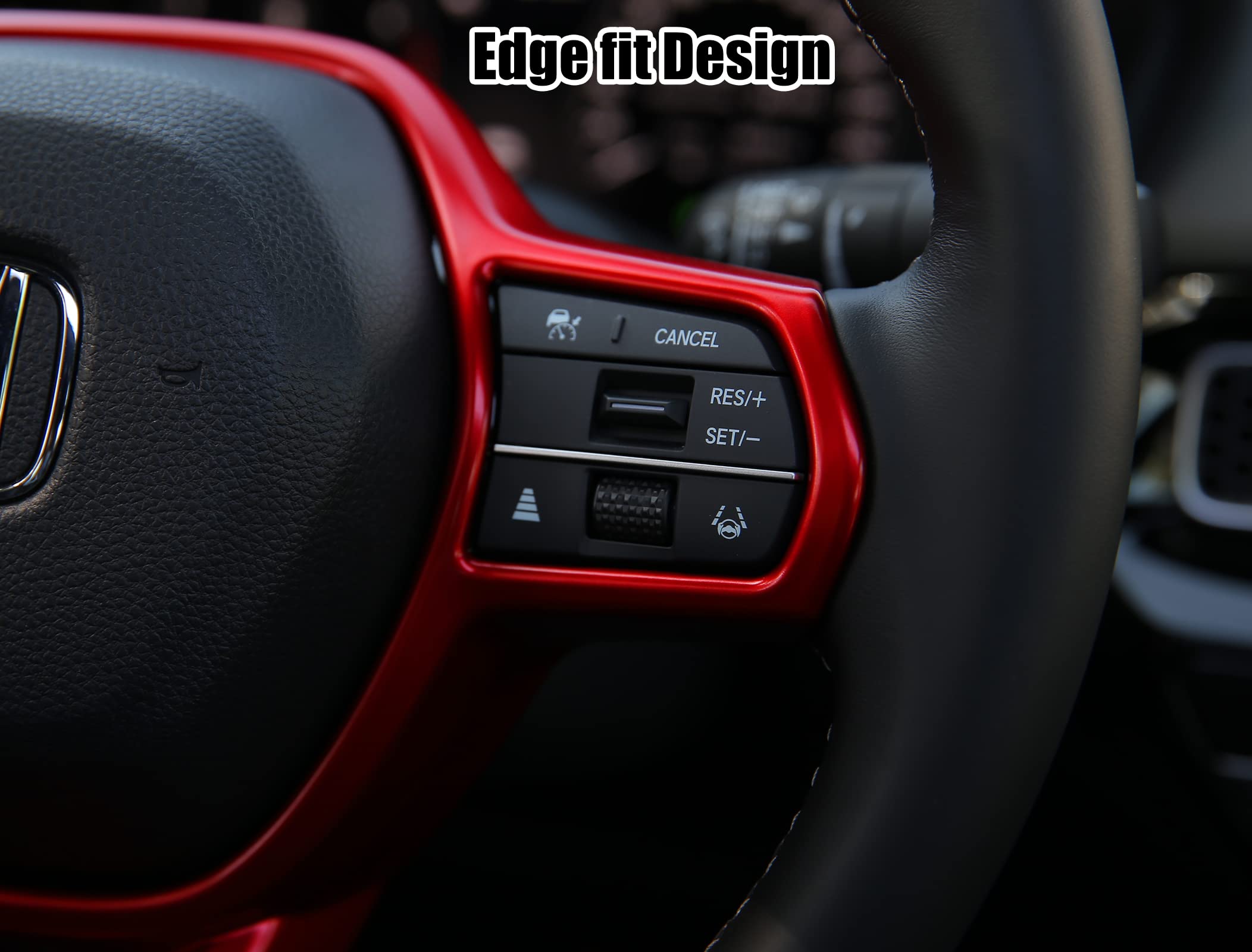 CKE Red Car Center Console Cover Dashboard Trim Frame Compatible with Honda Civic 2022-2025, Accord CRV HRV 2023-2025 - Perfect for Interior Protection & Style Upgrade