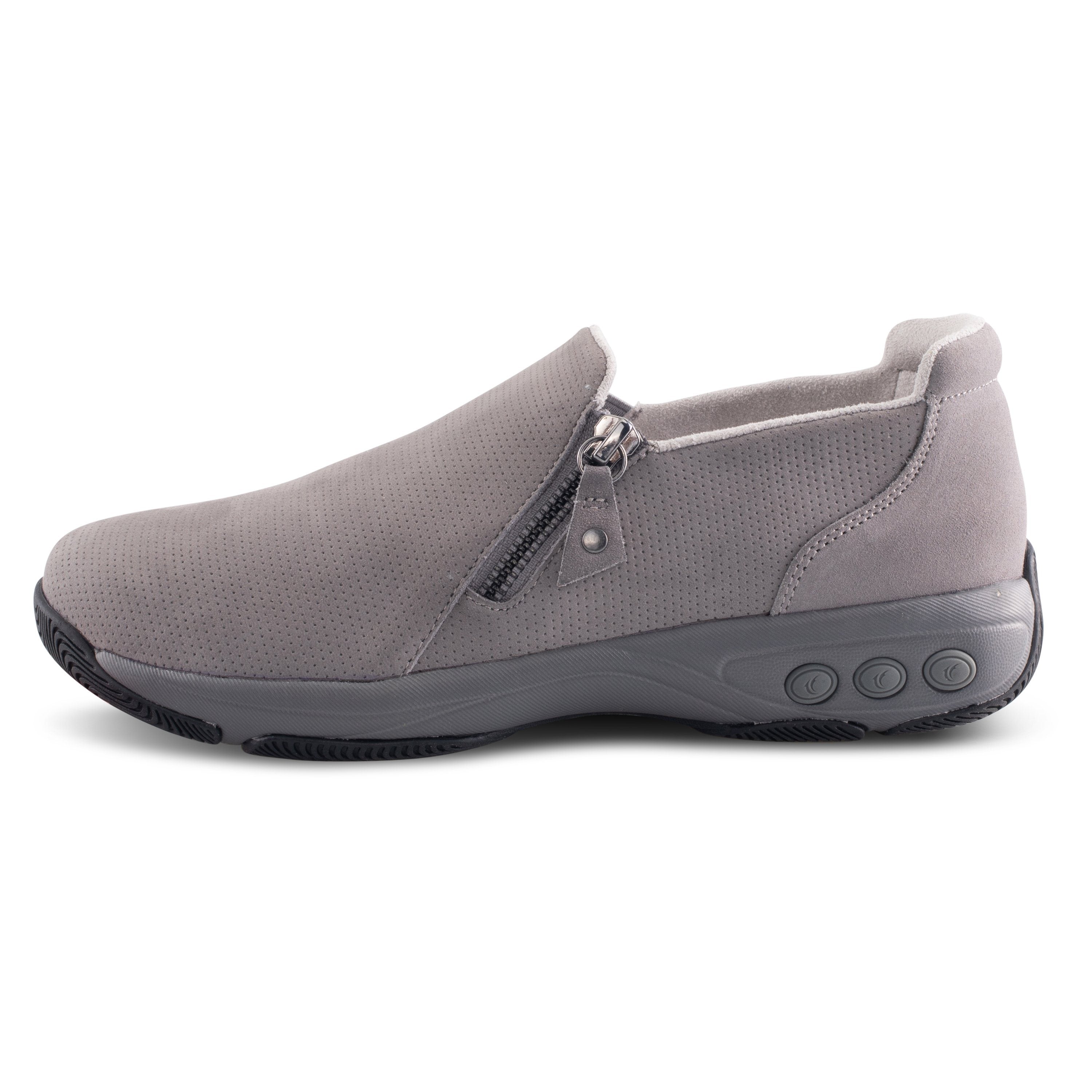 Margot Women's Nubuck Leather Slip-On Loafers - Comfortable Casual Shoes for Work, Travel & Everyday Wear
