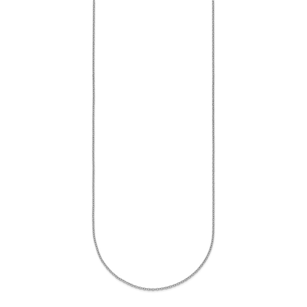 1.3mm Platinum Cable Chain Necklace for Women - Dainty & Elegant Jewelry for Everyday Wear, Parties & Gifts