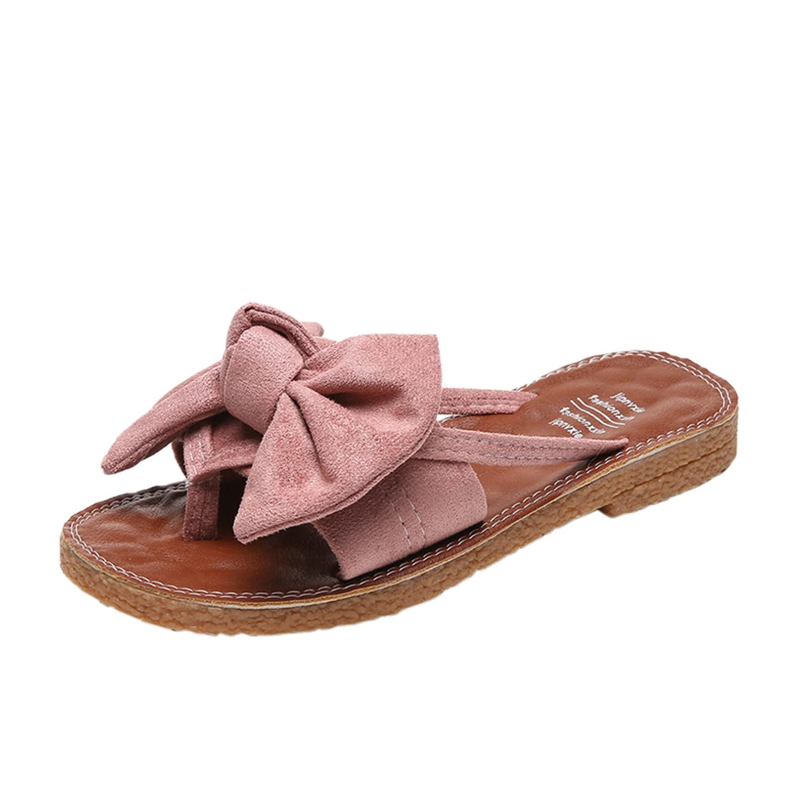 Women's Comfortable Flat Sandals - Fashionable Solid Color Casual Slippers for Ladies | Perfect for Beach, Vacation & Summer Outfits