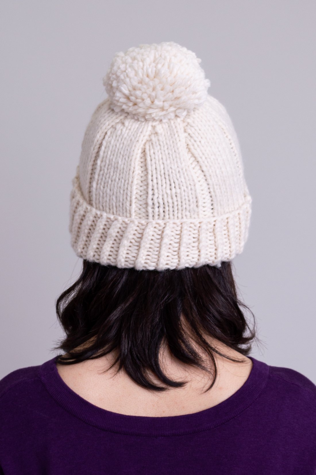 Hand Knit Wool Toque Beanie - Soft & Warm Winter Hat for Men & Women - Perfect for Skiing, Snowboarding & Cold Weather