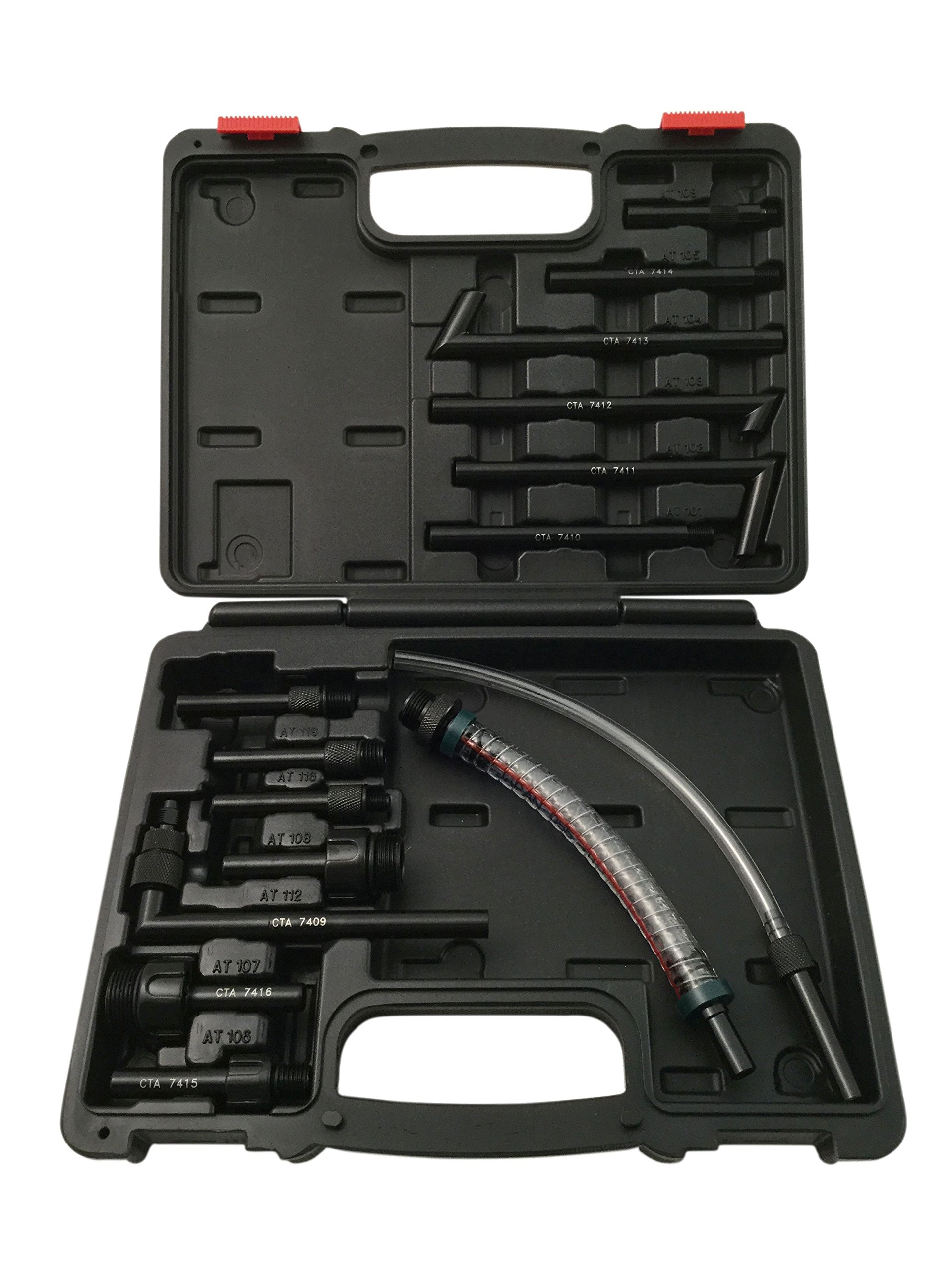 CTA Tools 7402 ATF Filler Adapter Kit - 15 Piece Set for Automatic Transmission Fluid Change | Perfect for Mechanics & DIY Car Maintenance