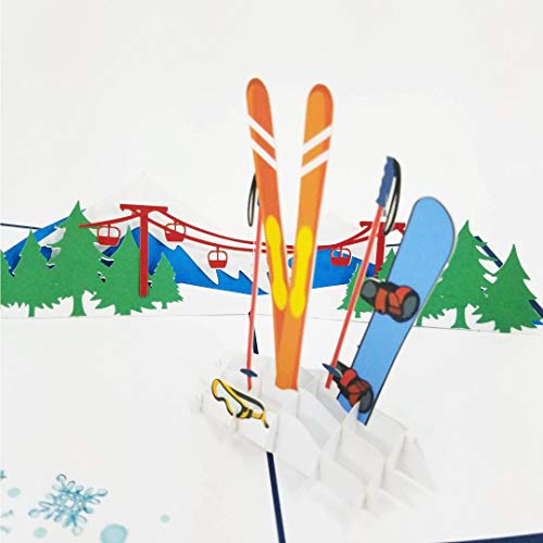 Winter Sports Pop Up Card