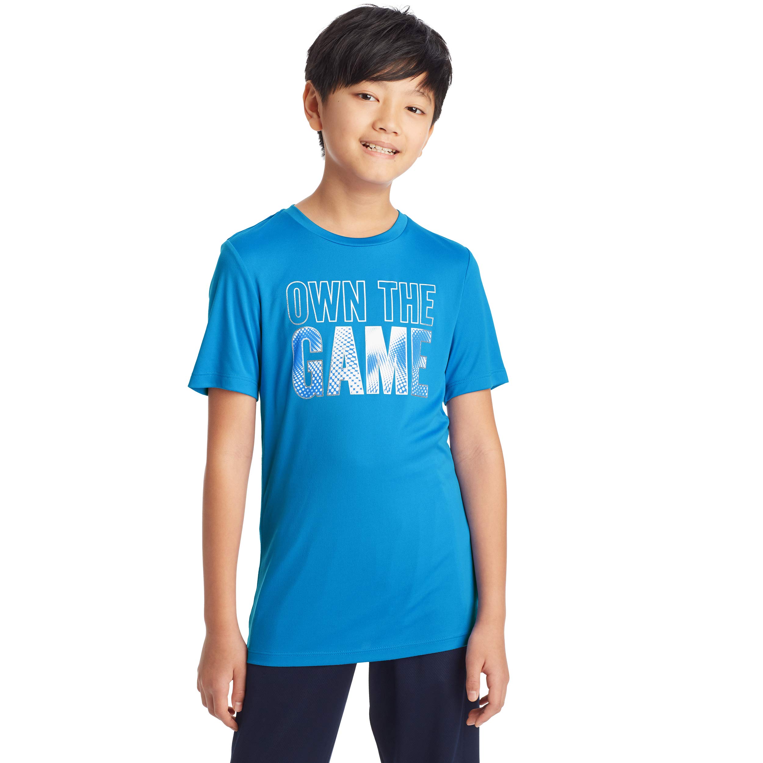 Champion C9 Boys' Tech Short Sleeve T-Shirt - Moisture Wicking Athletic Shirt for Kids' Sports & Casual Wear