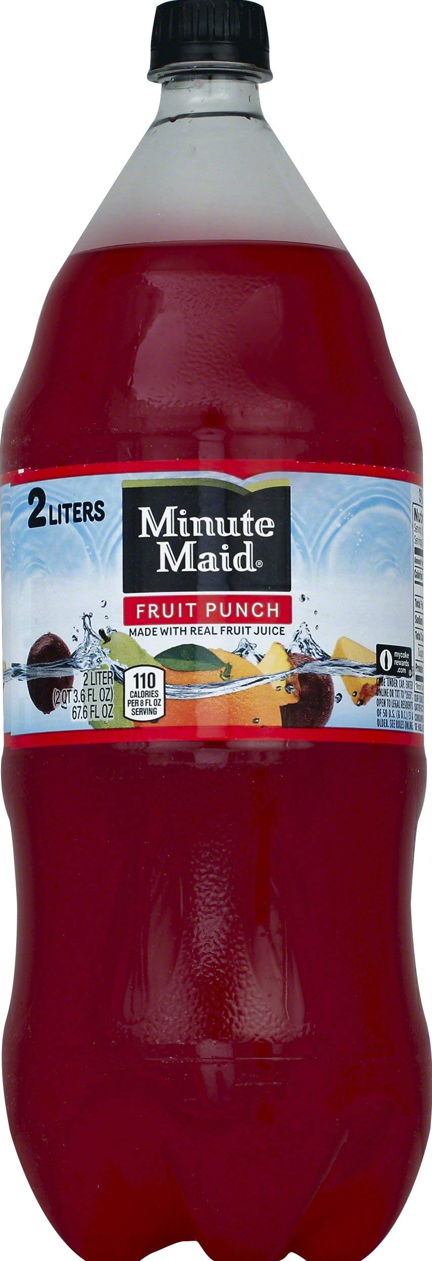 Minute Maid Fruit Punch 2 Liter - Refreshing Beverage for Parties, BBQs & Family Gatherings - 100% Natural Flavors