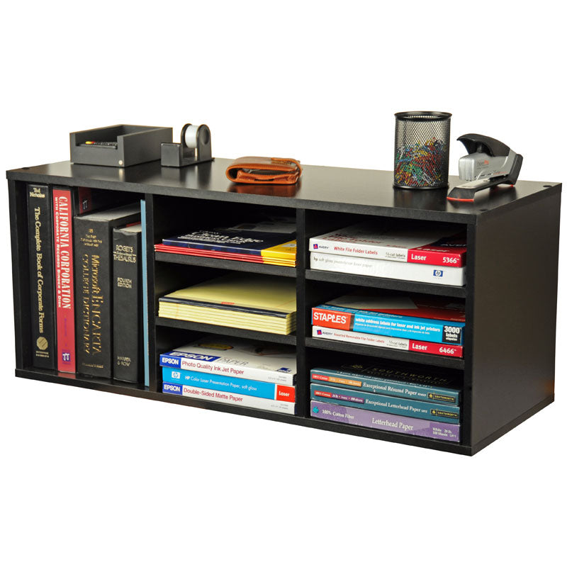 9 Compartment Desktop Organizer - Premium Office Desk Organizer with Multiple Storage Sections for Pens, Paper Clips & Supplies | Perfect for Home Office, School & Workspace Organization