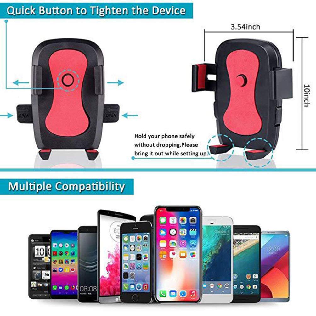 Hemobllo Live Stream Phone Holder with LED Ring Light - Adjustable Tripod Stand for Makeup, Selfie, and Video Calls - Perfect for TikTok, YouTube & Instagram Content Creation