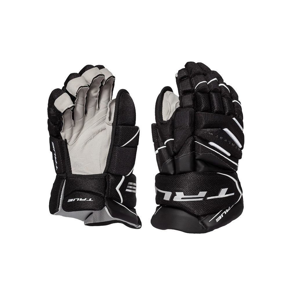 TRUE Catalyst 9X Junior Ice Hockey Gloves - Youth Hockey Gloves for Boys & Girls - Protective Gear for Ice Skating, Stick Handling & Game Play