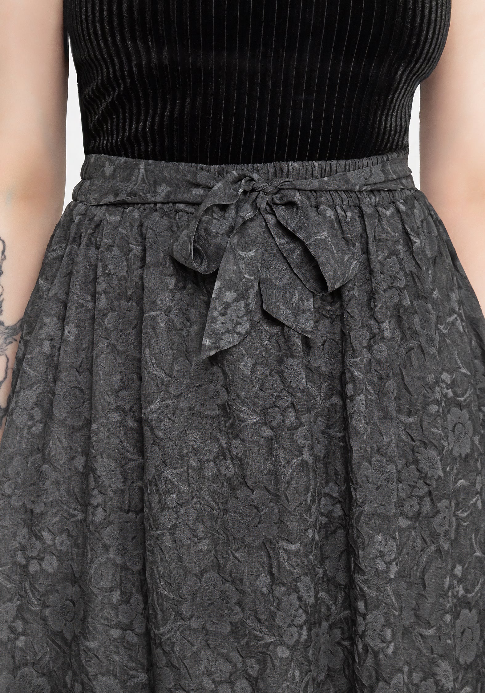Revival Floral Mesh Layered Midi Skirt for Women - Elegant A-Line Summer Skirt with Floral Embroidery | Perfect for Beach, Party & Casual Wear