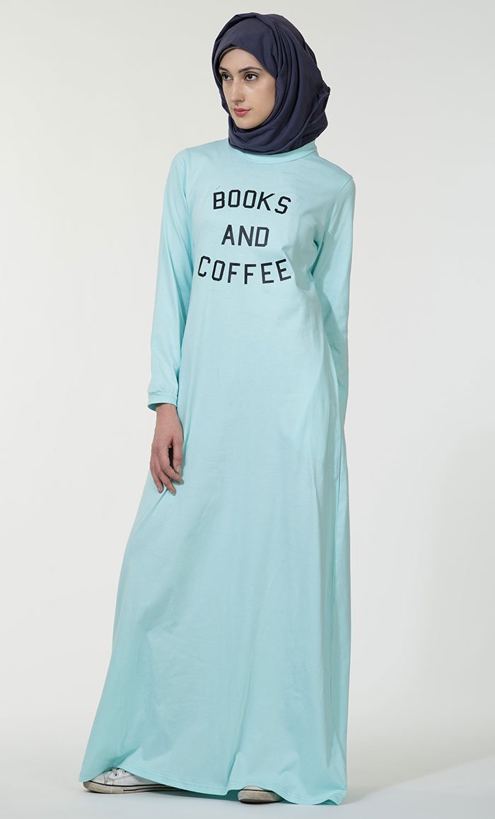 Stylish Everyday Wear Abaya Dress for Women - Perfect for Books & Coffee Outings, Work, and Casual Occasions