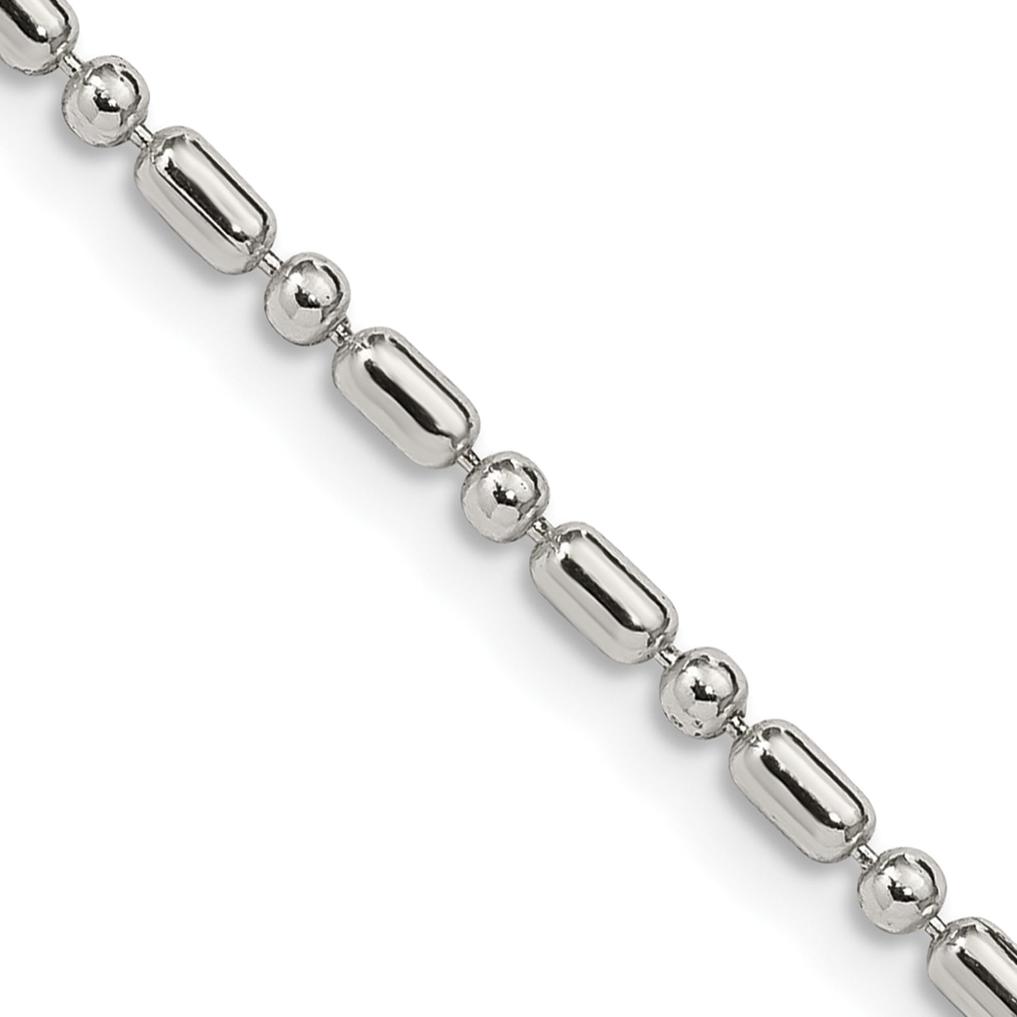 IceCarats 925 Sterling Silver 2mm Beaded Ball Chain Necklace for Women - Dainty Layering Jewelry for Everyday Wear, Gifts & Special Occasions