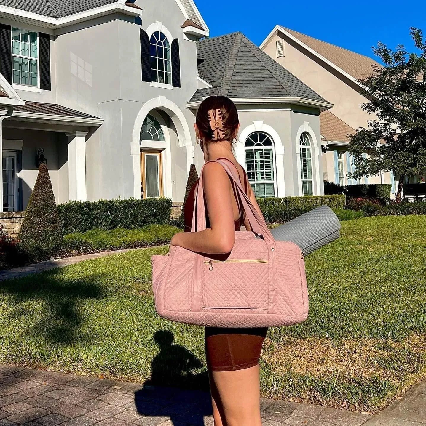 Large Weekender Overnight Bag with Shoe Compartment - Perfect Carry-On Luggage for Travel, Gym & Weekend Getaways