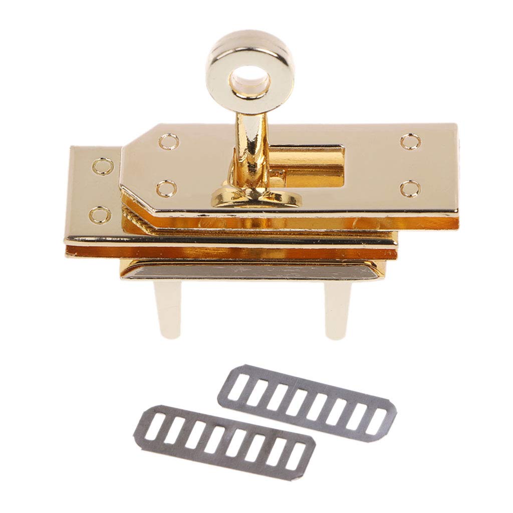 1Pcs Metal Tuck Lock Clasp Buckle for Handbag Luggage Purse Replacement - Secure Locking Mechanism for Travel Bags, Backpacks & Fashion Accessories