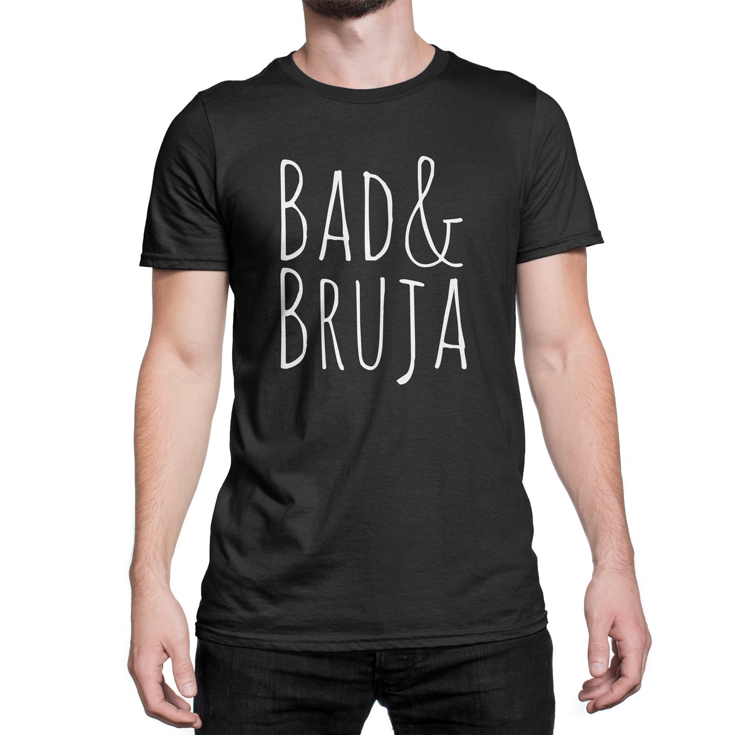 Bad and Bruja Witch Shirt - Wiccan T-Shirt for Women - Gothic Occult Clothing for Pagan Rituals & Halloween Costumes