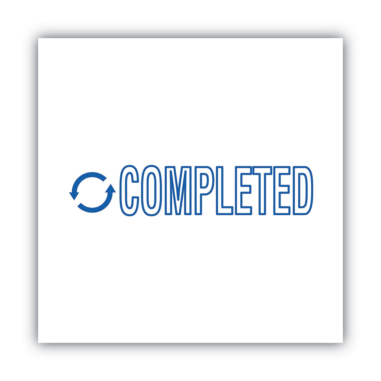 ACCUSTAMP2® Pre-Inked Shutter Stamp - Blue, 1.63