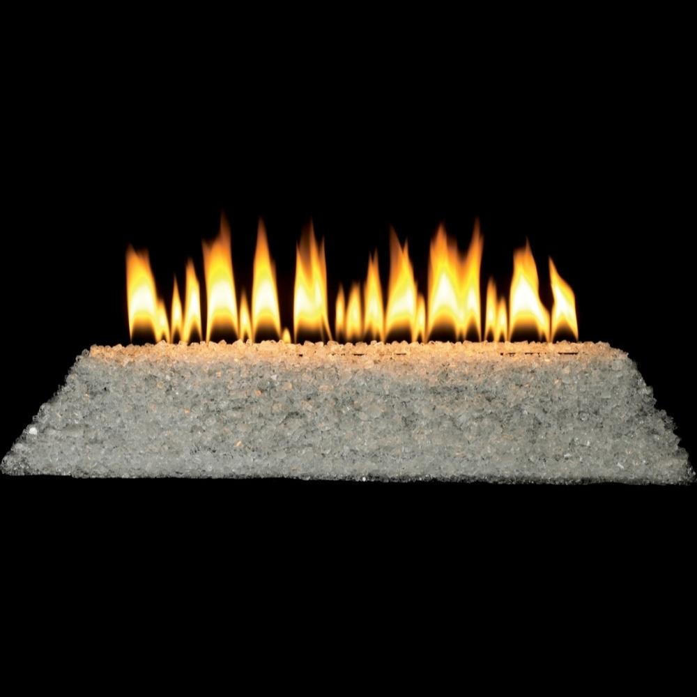 Empire Carol Rose Loft Outdoor Stainless Steel Gas Fireplace Insert - Perfect for Patio, Deck, and Backyard Relaxation
