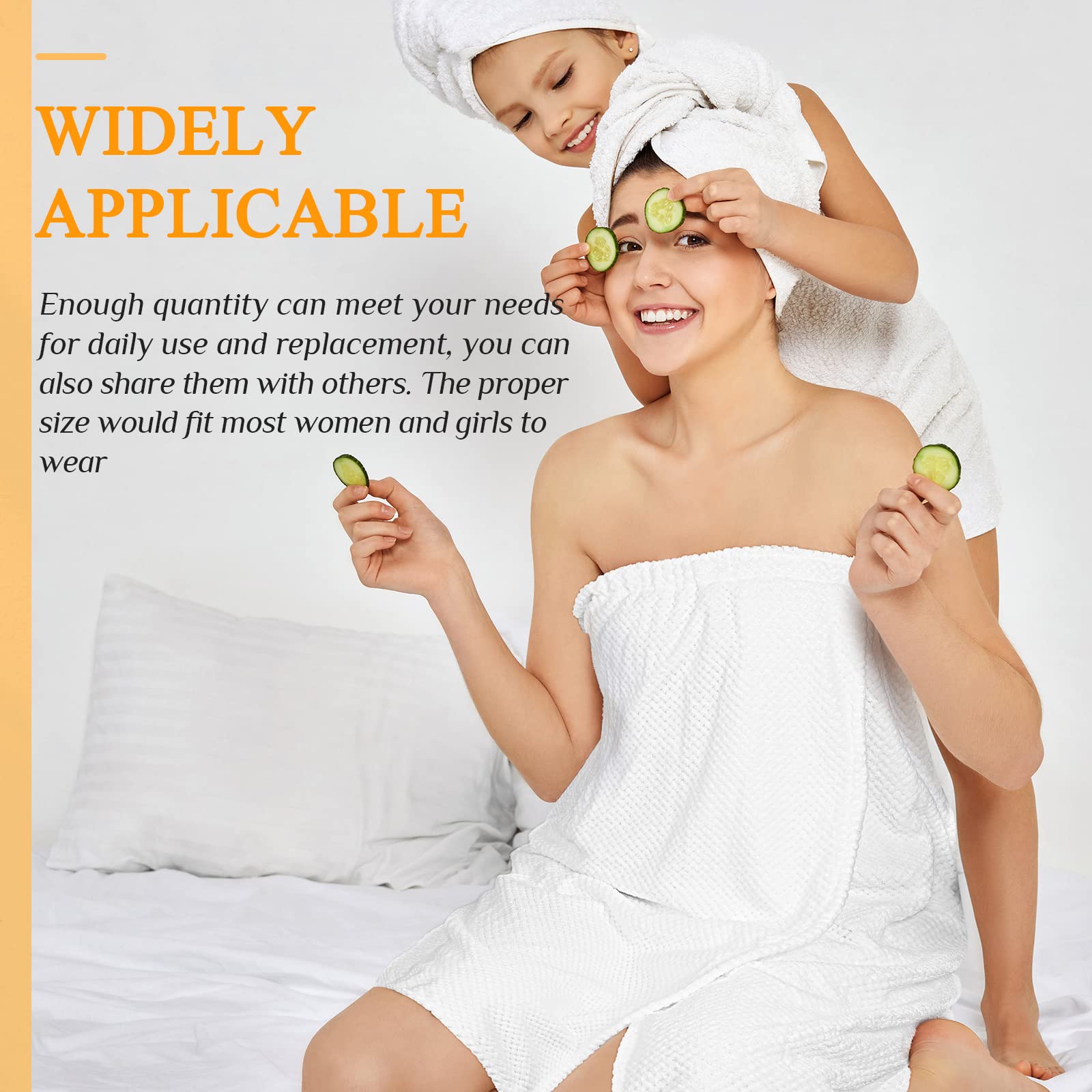 Tigeen 12 Pcs Women's Waffle Spa Robe with Pocket - Adjustable Closure Lightweight Bathrobe for Shower, Spa, Pool & Lounge - Soft Terry Towel Wrap for Women's Relaxation at Home or Vacation