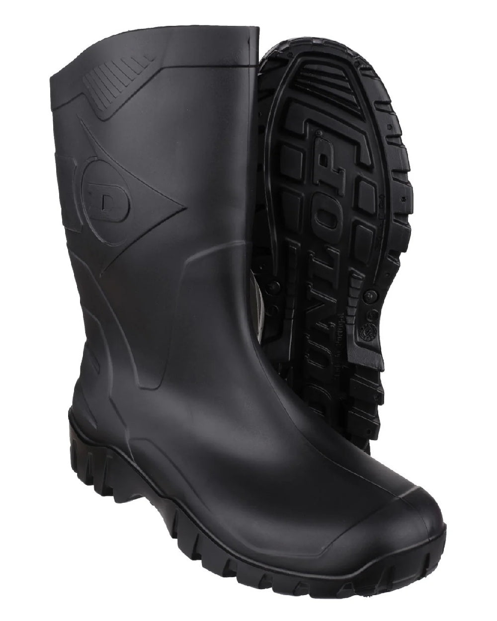 Dunlop Dee Calf Length Waterproof Rain Boots for Women - Comfortable Rubber Wellington Boots for Gardening, Farming & Outdoor Activities