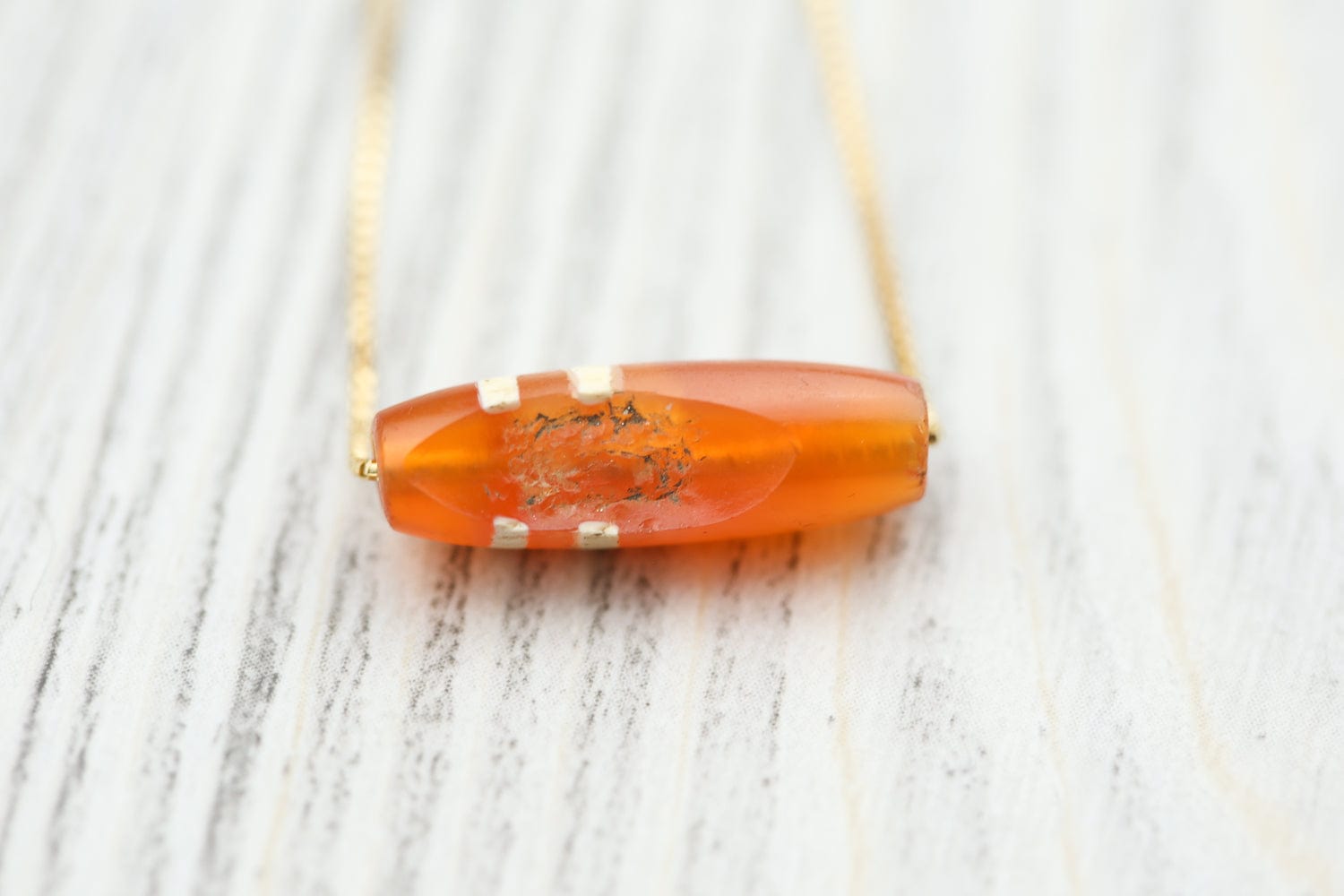 Ancient Auspicious Carnelian Bead Bracelet - Natural Gemstone Jewelry for Wealth & Protection - Perfect for Meditation, Yoga & Spiritual Healing