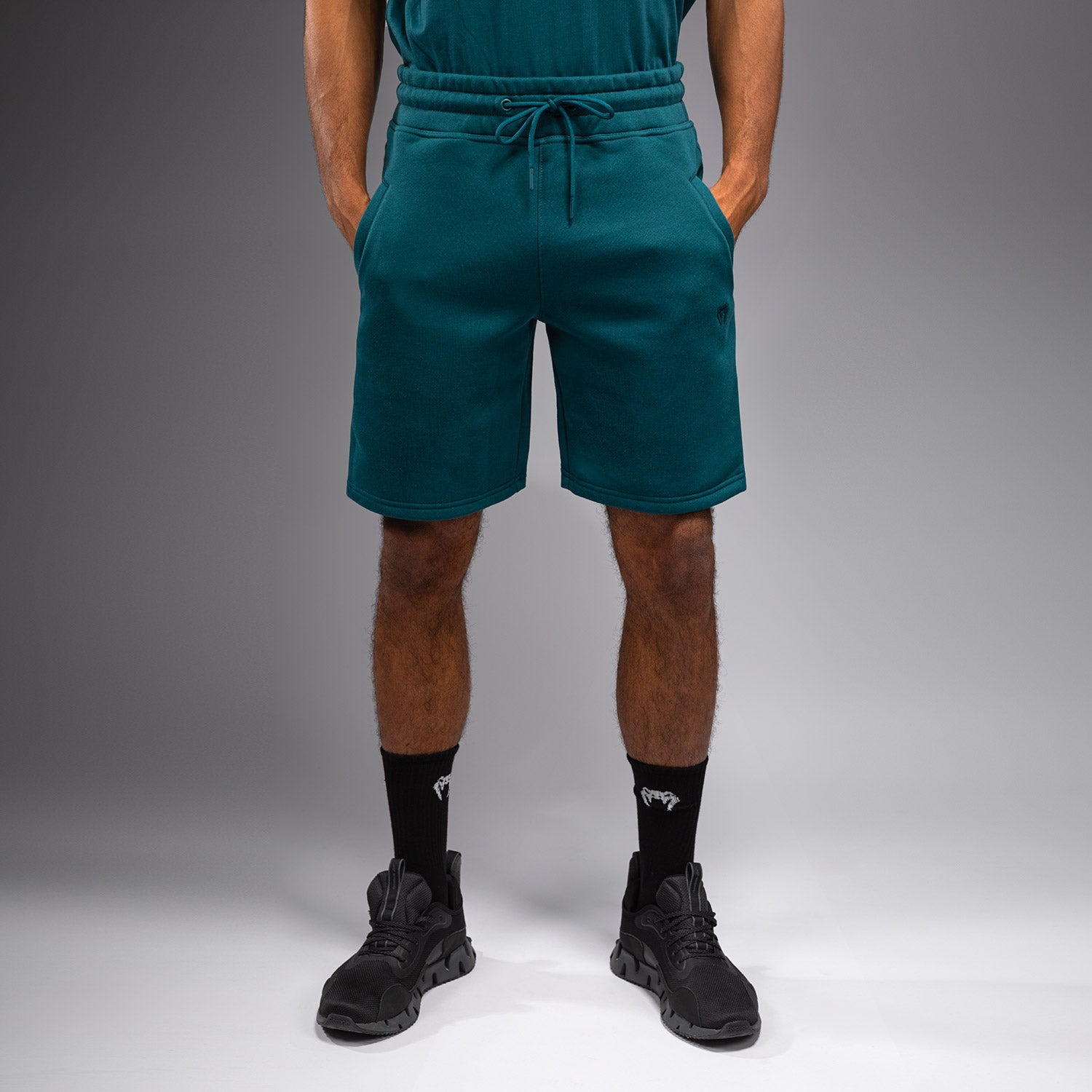 Venum Silent Power Cotton Shorts - Breathable, Lightweight & Comfortable Training Shorts for Men - Perfect for MMA, Boxing & Gym Workouts - Paon Green