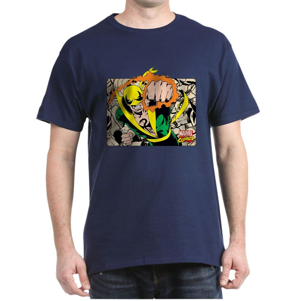 Retro Marvel Iron Fist Graphic T-Shirt - Vintage Superhero Tee for Men & Women - Perfect for Comic Con, Cosplay & Casual Wear