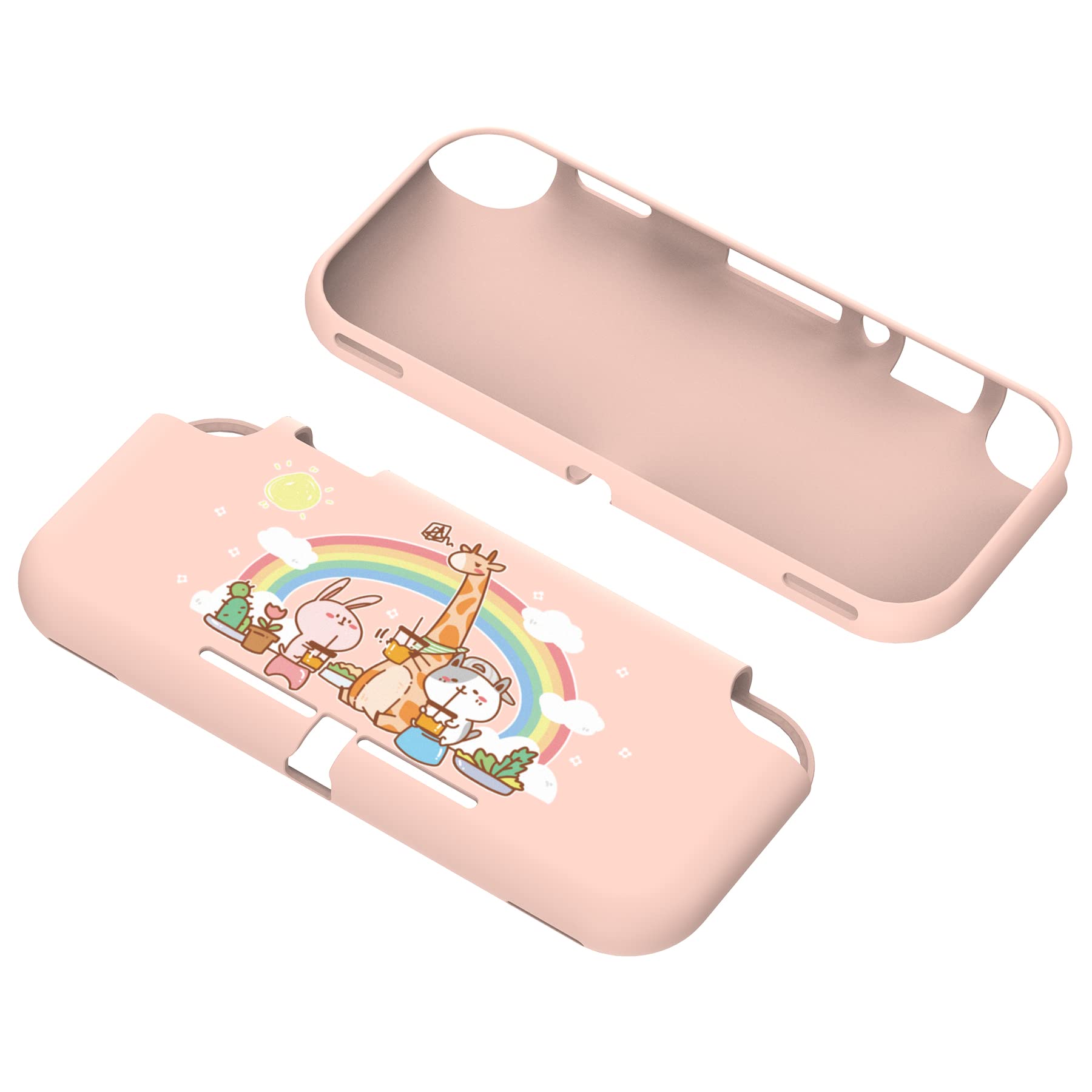 PlayVital Custom Animal Party TPU Protective Case for Nintendo Switch Lite - Slim Soft Cover with Shock Absorption | Perfect for Gaming, Travel & Kids' Playtime Protection