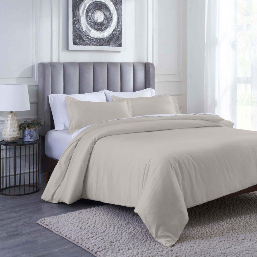 Premium 400 Thread Count Modal Duvet Cover Set from Beechwood - Ultra Soft & Breathable Bedding for All Seasons - Perfect for Master Bedrooms, Guest Rooms & Luxury Hotels