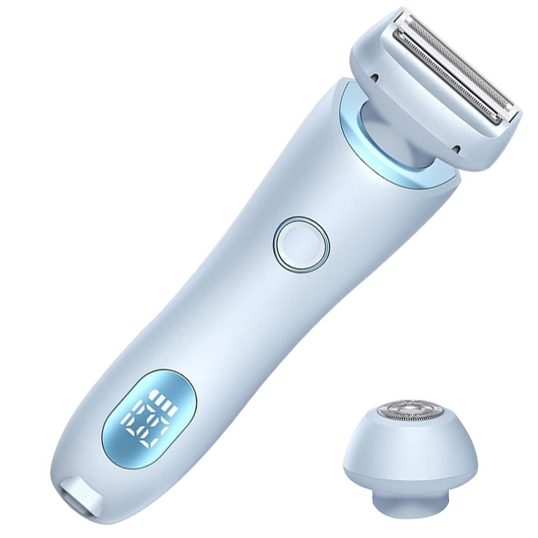 Women's Electric Shaver - 3-Blade Painless Hair Trimmer for Bikini, Underarm, Legs & Body | Waterproof, Rechargeable, LED Power Display | Dry & Wet Use | Portable for Travel, Gym & Home Care