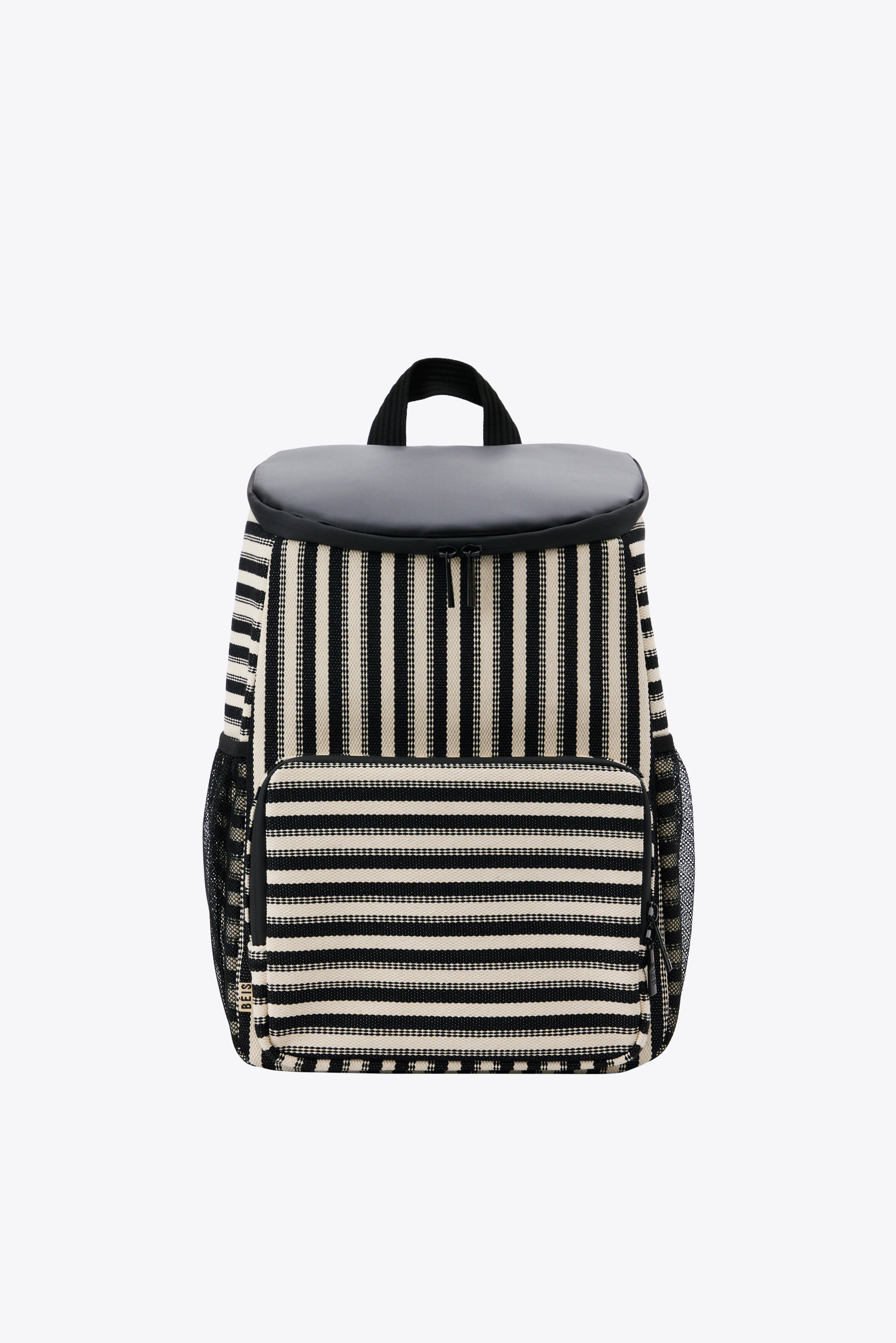 Premium Black Stripe Backpack Cooler - Insulated Leakproof Design for Outdoor Adventures, Beach Trips & Picnics