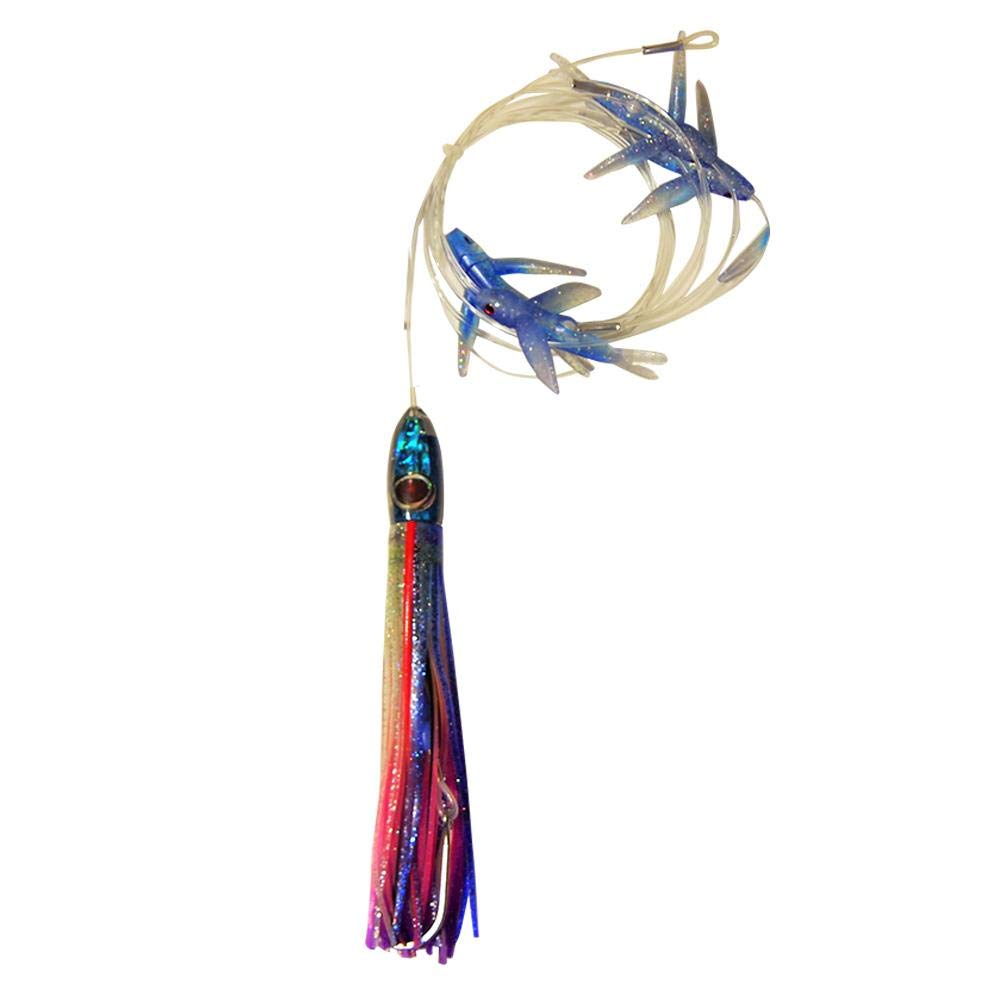 Premium Mahi Dolphin & Tuna Fishing Lure - Bost 81 Flying Fish Daisy Chain - USA Made Saltwater Trolling Lures for Offshore Fishing & Big Game Angling