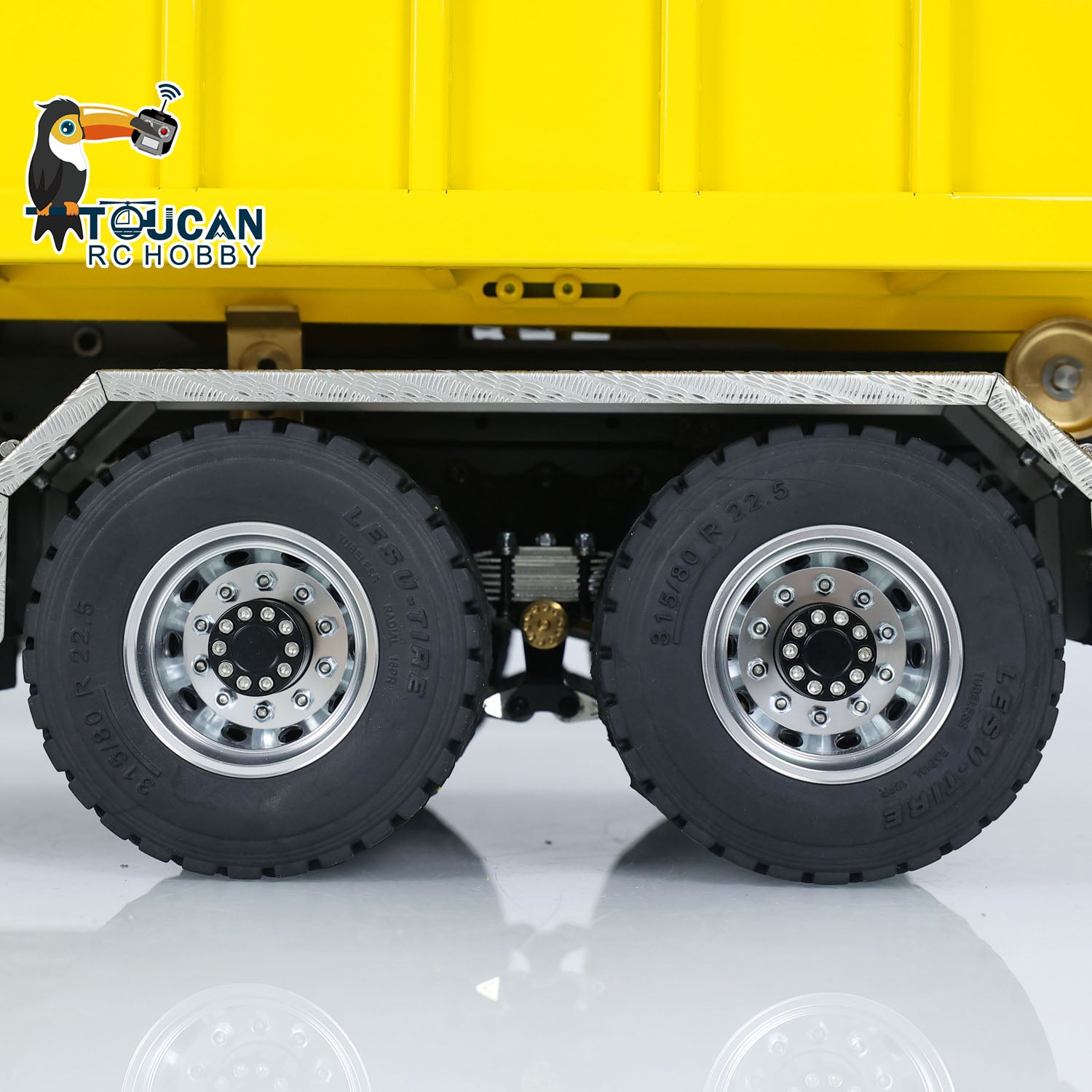 Customized LESU 1/14 Scale 8x8 Hydraulic RC Dump Truck with Remote Control - Metal Waste Bin Roll On/Off Tipper - Realistic Simulation Construction Vehicle for Adults & Kids - Perfect for Construction Site Play, Hobby Collecting and STEM Learning