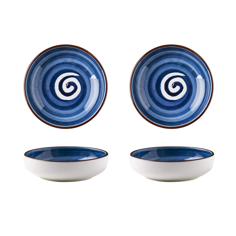 **Gaolinci 3.5-Inch Japanese-Style Retro Ceramic Dipping Bowls - Set of 4 Small Condiment Dishes for Sushi, Soy Sauce, Snacks & Appetizers - Perfect for Sushi Bars, Home Dining & Party Plating**