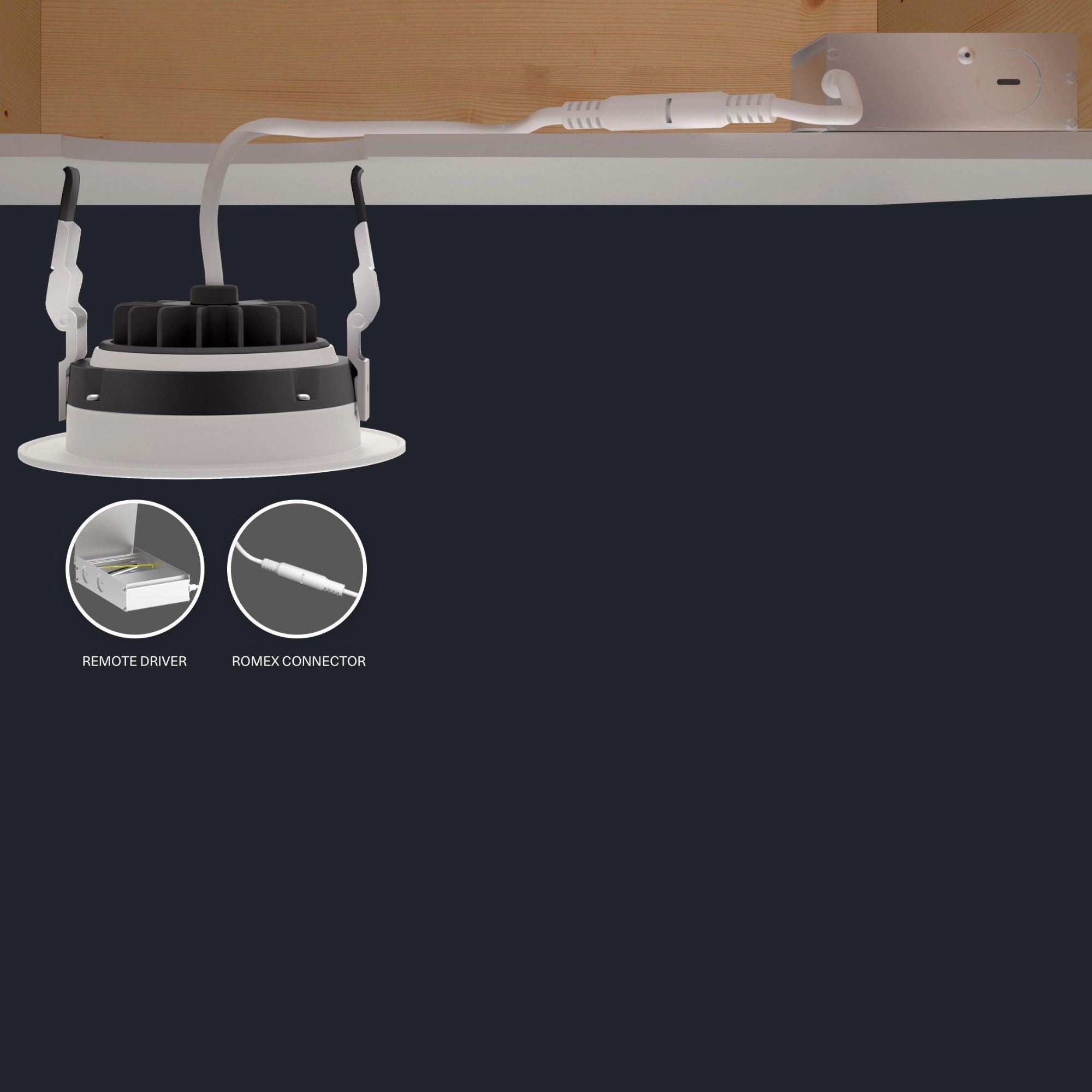 3 Canless LED Recessed Light 650 Lumens, 5 Color Temperatures, Round Smooth Trim - Perfect for Kitchen, Living Room & Bedroom Lighting