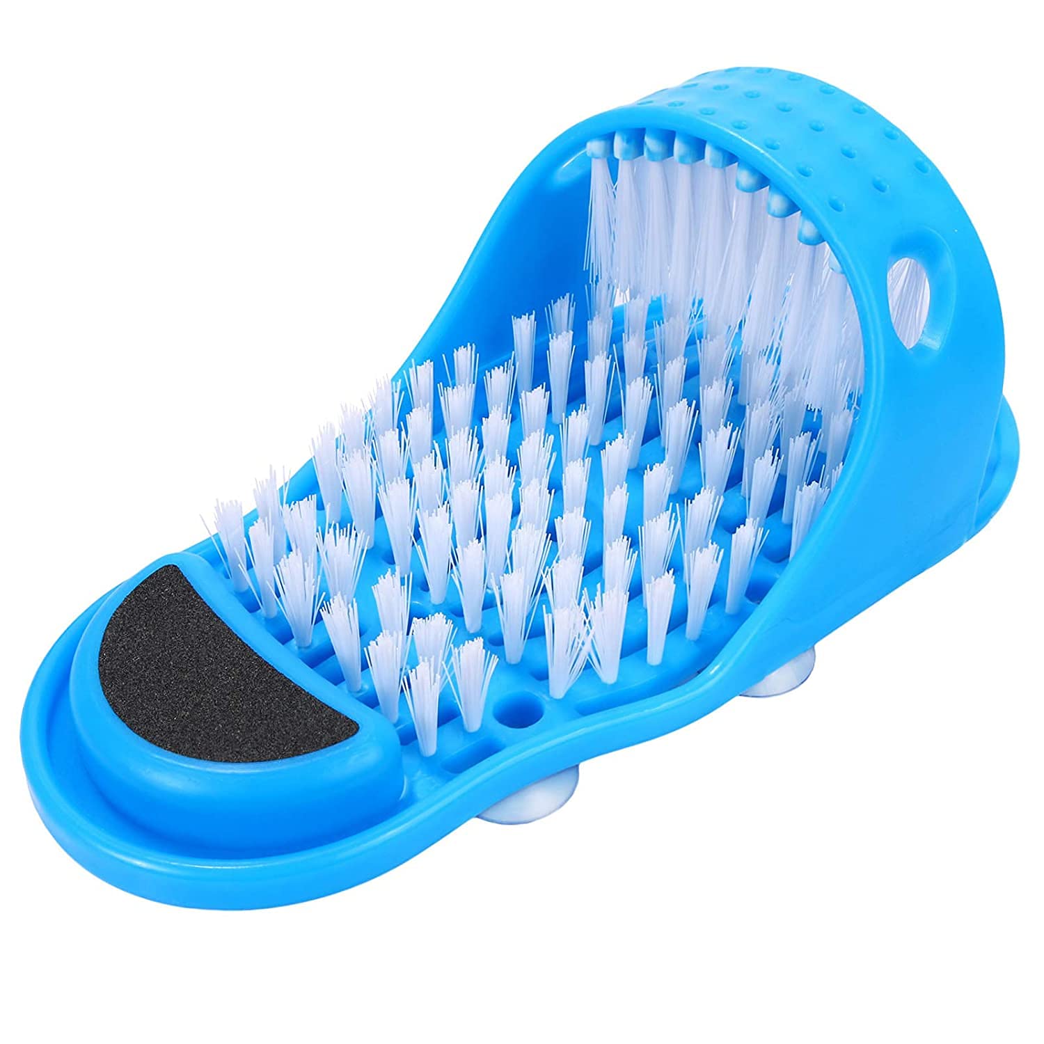 Evermarket Magic Feet Cleaner - Exfoliating Foot Scrubber & Massager Slipper for Shower & Spa | Easy Feet Cleaning Brush for Men & Women | Blue (1 Piece) | Perfect for Home Pedicure & Relaxation