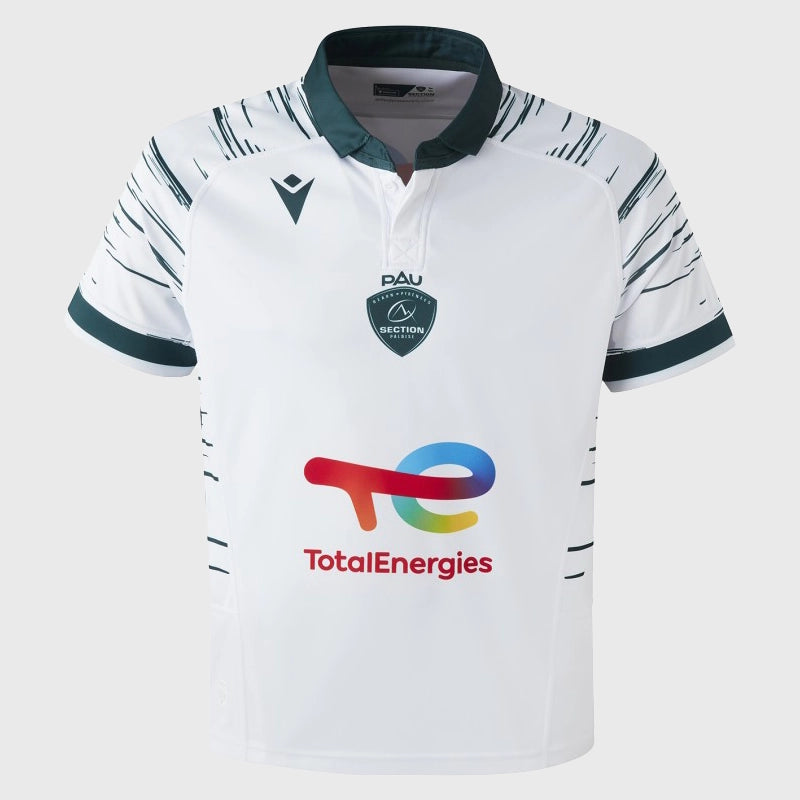 2024/25 Macron Section Paloise Away Replica Rugby Jersey - Authentic Rugby Shirt for Fans & Players - Perfect for Matchdays, Training & Casual Wear