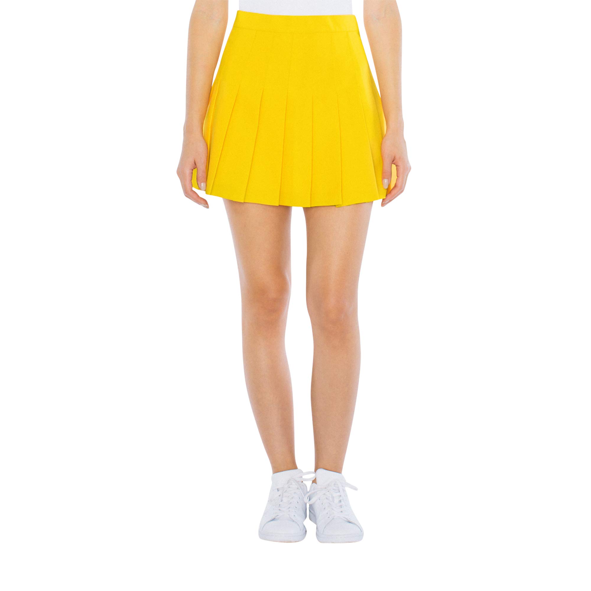 American Apparel Women's Gabardine Tennis Skirt - High Waist Pleated Athletic Skirt for Women | Perfect for Tennis, Golf, Workout & Casual Wear